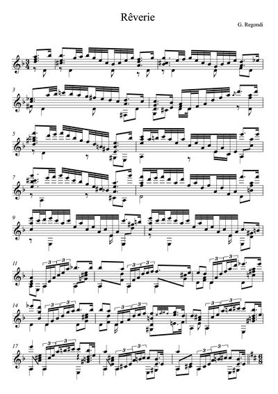 Giulio Regondi - Rêverie- Nocturne